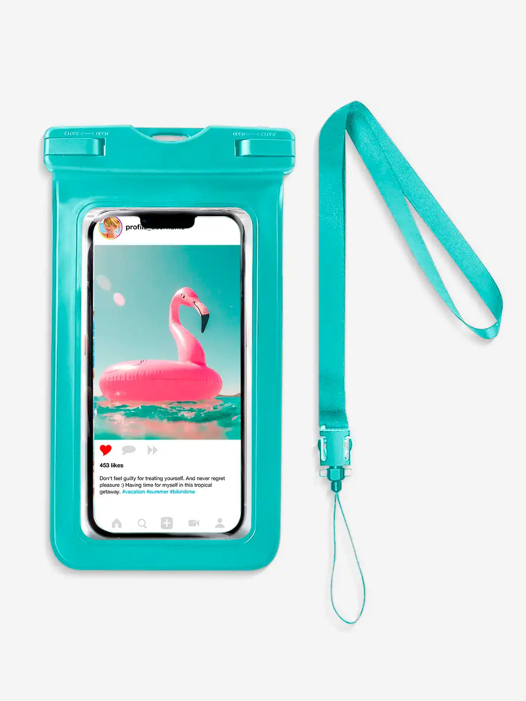 Waterproof Phone Bag - Aqua-1